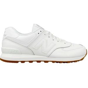 new balance 574 white and gum